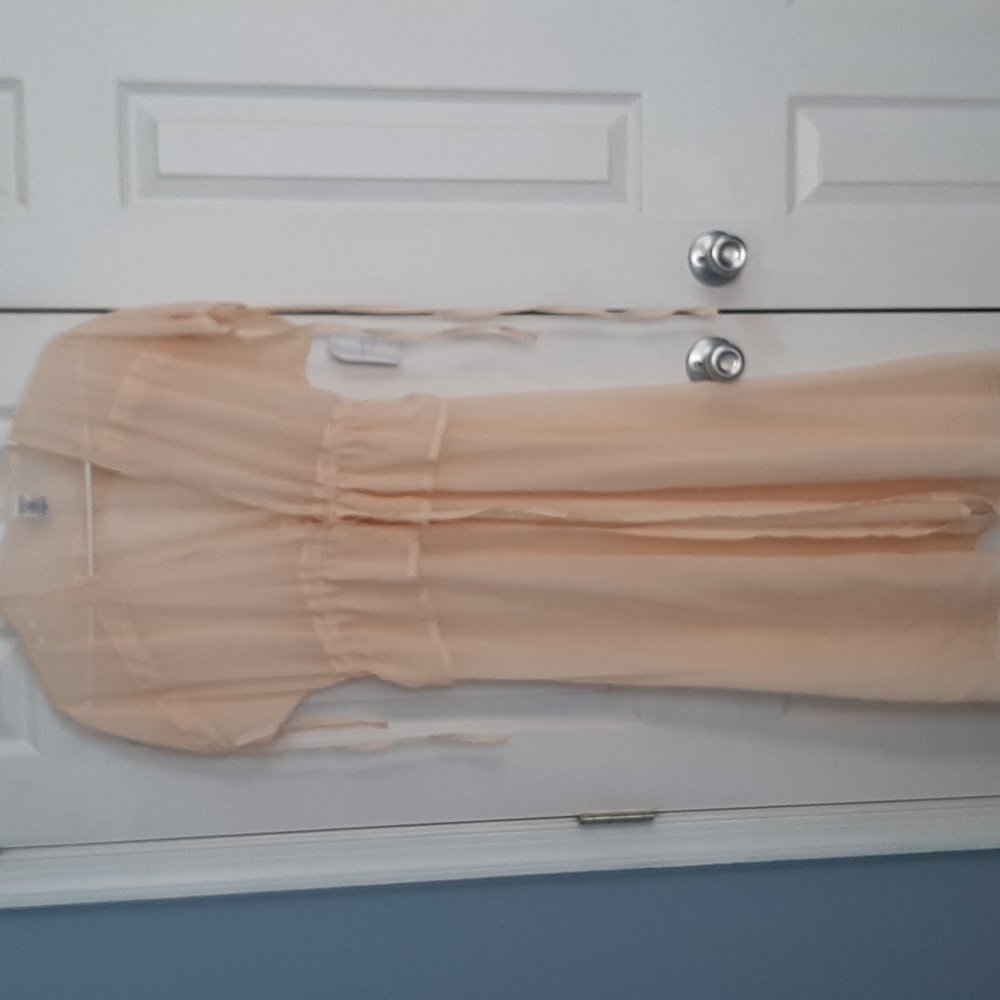 Long ivory cover up
